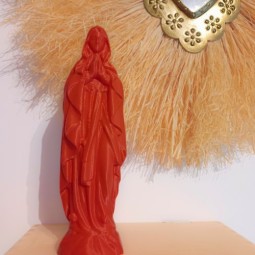 Vierge Sacrée Colorée -Rouge-