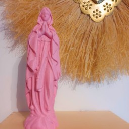 Vierge Sacrée Colorée -Rose-