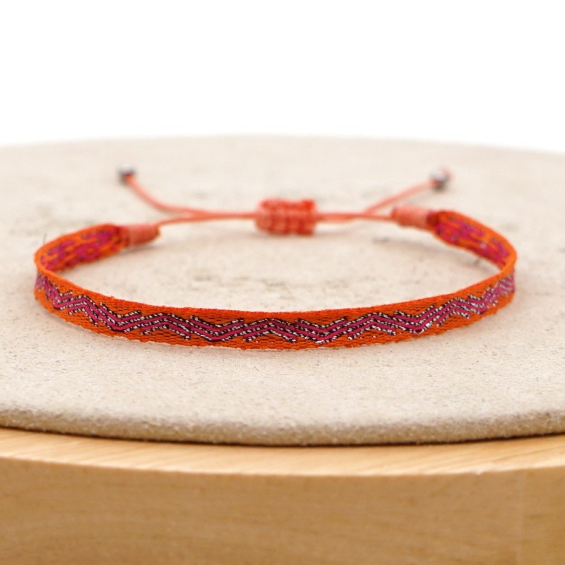 Bracelet de BOHEME -Gypsy- Etnique Tissé Porte Bonheur Unisexe
